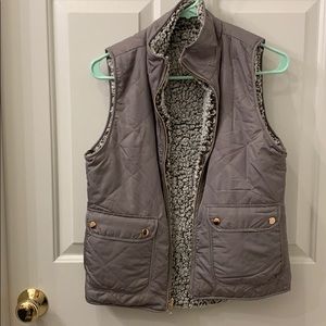 Reversible fuzzy vest